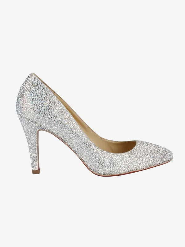 Women's Multi-color Suede Closed Toe/Pumps with Crystal #Milly03030210