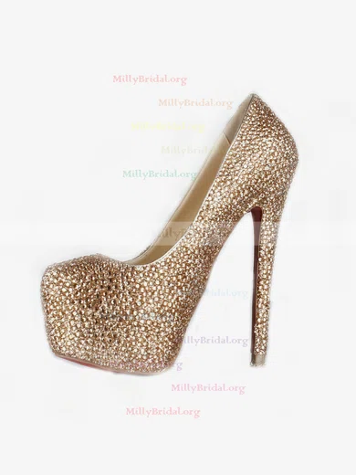 Suede hot sale platform bling