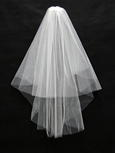 Two-tier White/Ivory Elbow Bridal Veils #Milly03010100