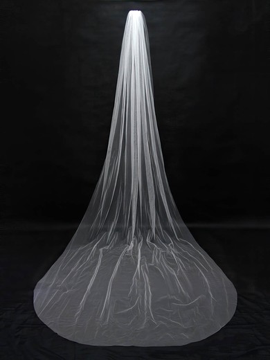 One-tier Ivory/White Cathedral Bridal Veils #Milly03010104