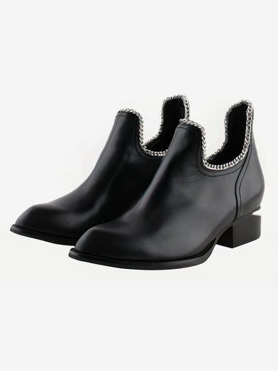 Women's Black Nubuck Closed Toe with Chain #Milly03030274