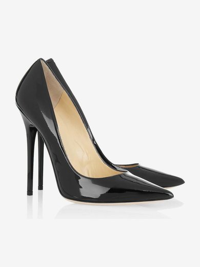 Women's Black Patent Leather Pumps #Milly03030301