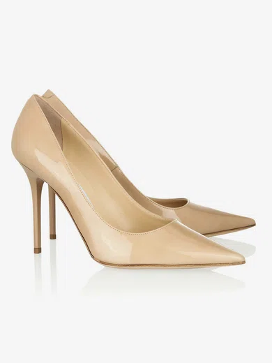 Women's Camel Patent Leather Closed Toe #Milly03030311