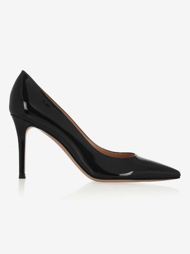 Women's Black Patent Leather Closed Toe #Milly03030319