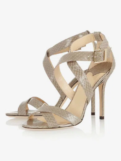 Women's Coffee Sparkling Glitter Pumps with Buckle #Milly03030337