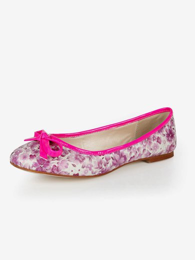 Women's Multi-color Cloth Flats with Bowknot #Milly03030380