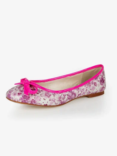 Women's Multi-color Cloth Flats with Bowknot #Milly03030380