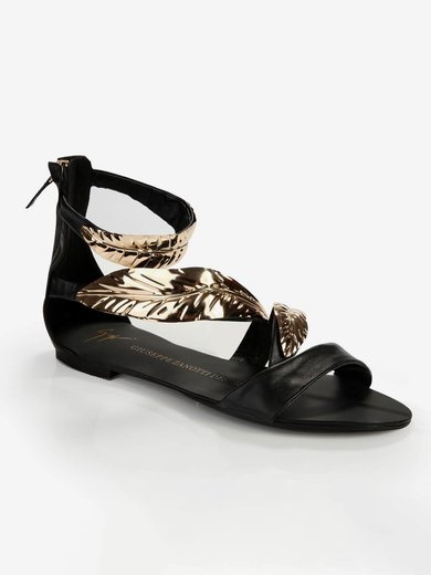 Women's Black Suede Sandals with Others #Milly03030399