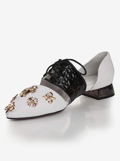 Women's  Real Leather Closed Toe with Lace-up #Milly03030449