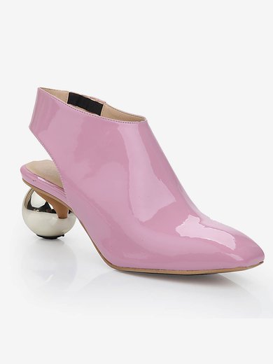 Women's Pink Patent Leather Closed Toe #Milly03030470