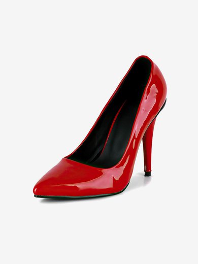 Women's Red Patent Leather Pumps #Milly03030610