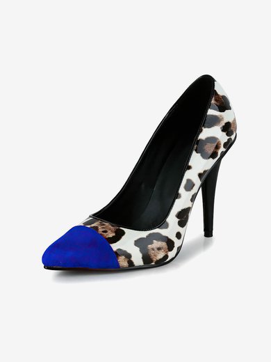 Women's Leopard Patent Leather Pumps with Split Joint/Animal Print #Milly03030611