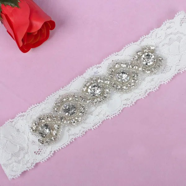 Lace Garters with Rhinestone/Crystal #Milly03090003