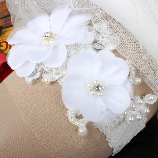 Lace Garters with Rhinestone/Flower/Pearl #Milly03090005