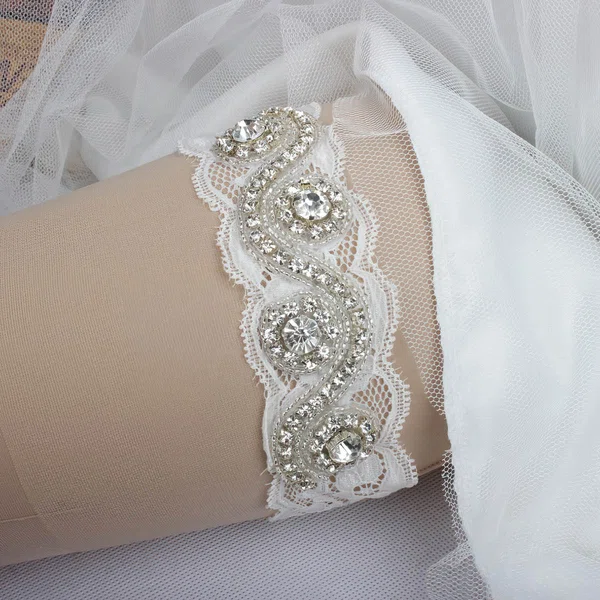 Lace Garters with Rhinestone/Crystal #Milly03090006