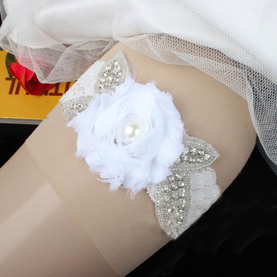 Lace Garters with Imitation Pearls/Flower/Crystal #Milly03090023