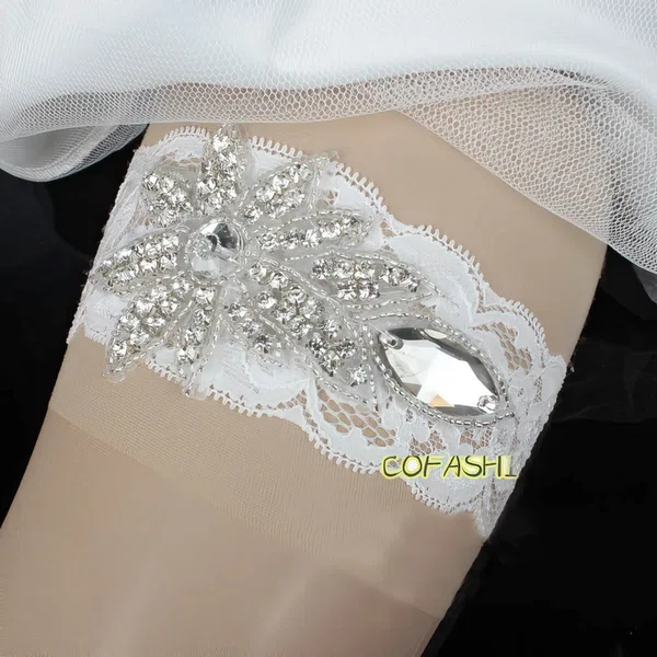 Lace Garters with Crystal/Rhinestone #Milly03090038