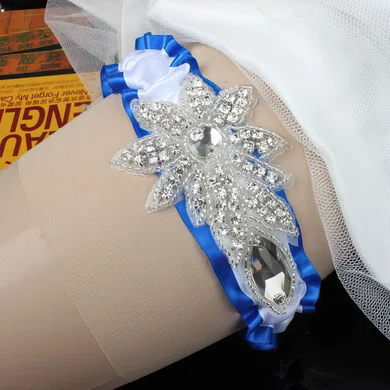 Satin Garters with Rhinestone/Crystal #Milly03090041