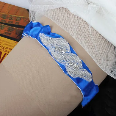 Polyester Garters with Beading/Crystal #Milly03090049