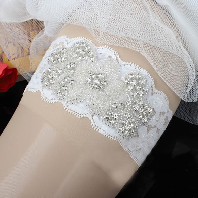 Lace Garters with Beading/Crystal #Milly03090053