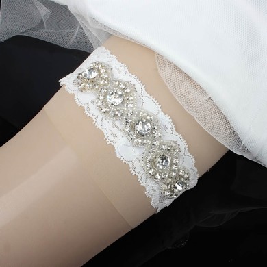 Lace Garters with Beading/Crystal #Milly03090055