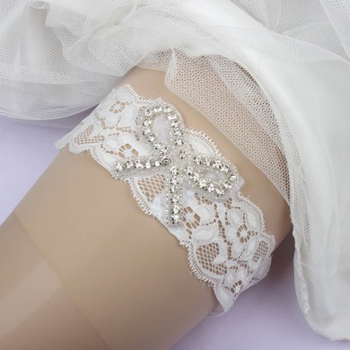 Lace Garters with Beading/Crystal #Milly03090056