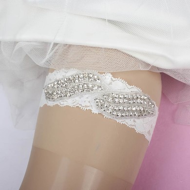 Lace Garters with Beading/Crystal #Milly03090057