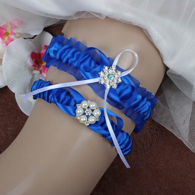 Satin Garters with Pearl/Crystal #Milly03090068