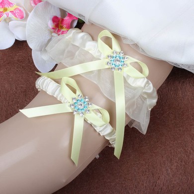 Satin Garter Skirt with Bowknot/Crystal #Milly03090070