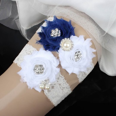 Lace Garters with Flower/Pearl/Crystal #Milly03090090