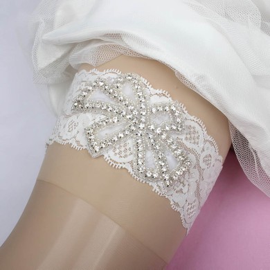 Lace Garters with Beading/Crystal #Milly03090095