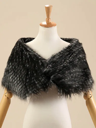 Faux Fur Sleeveless Shawl #Milly03040011