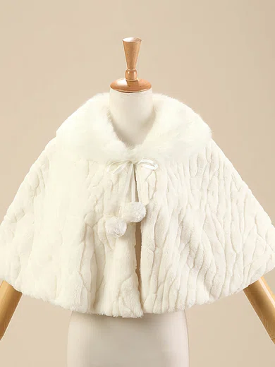 Faux Fur Sleeveless Shawl #Milly03040015