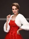 Faux Fur 3/4-Length Sleeve Wrap with Lace #Milly03040039