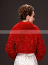 Faux Fur Long Sleeve Wrap with Flower #Milly03040043