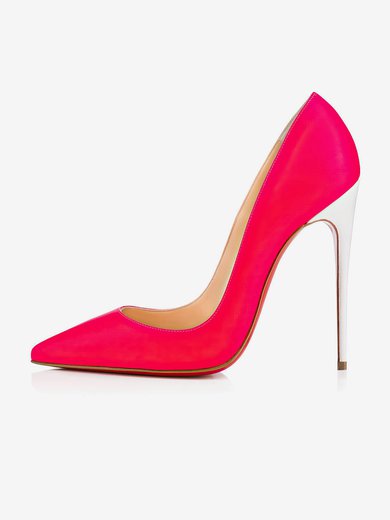 Women's Red Patent Leather Stiletto Heel Pumps #Milly03030717